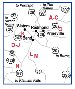 Map of Northeast Oregon Sno Parks